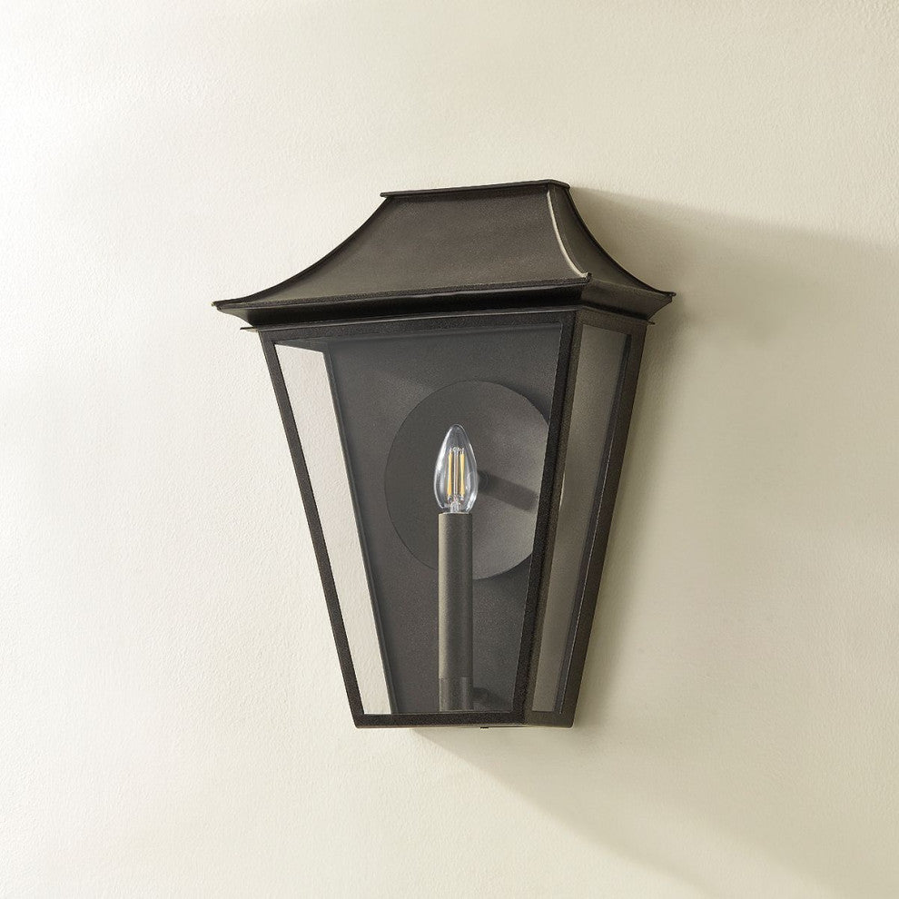 Tehama Exterior Wall Sconce, French Iron