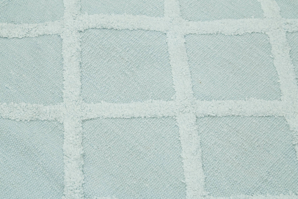 Rug N Carpet - Handwoven Modern Design 8' 0'' x 10' 0'' Wool Unique Kilim Rug