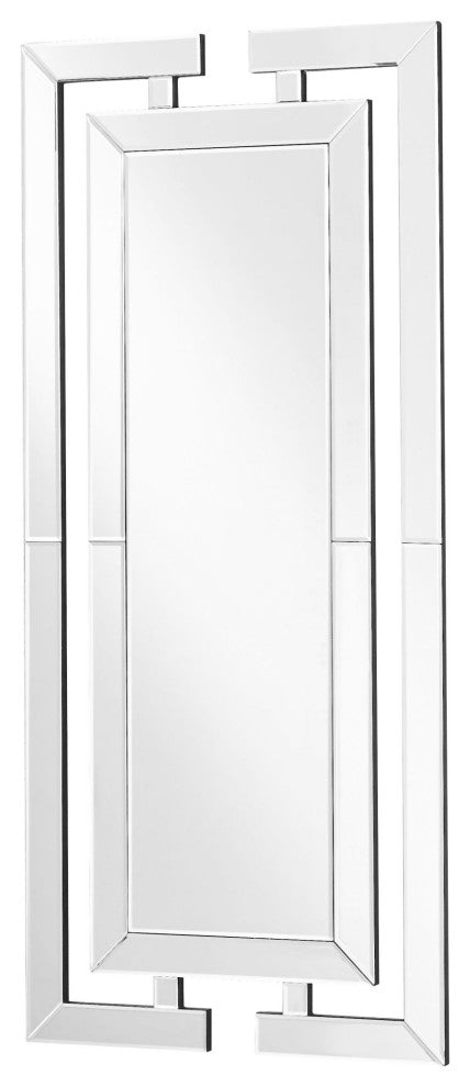 Elegant Lighting MR9146 Modern 21-1/8" W x 47-3/16" H Rectangular - Clear