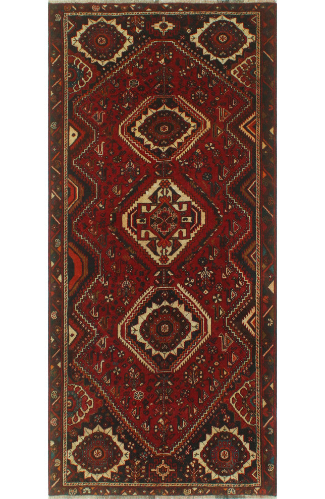 Vintage Distressed Noorzay Red Runner