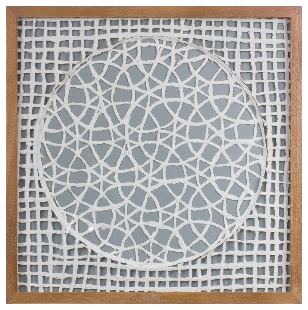 Framed Paper Mache Wall Art 19.5"