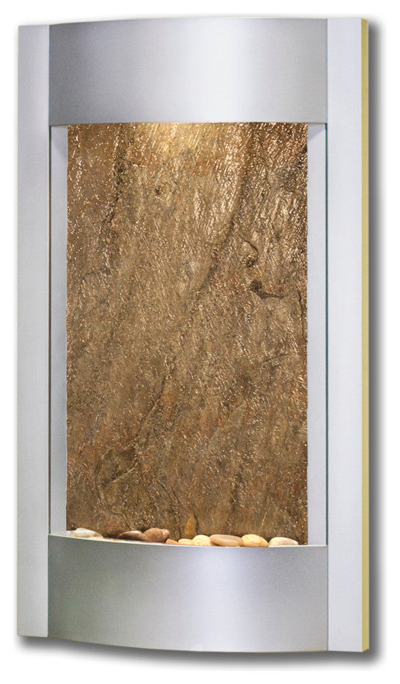 Serene Waters by Adagio Water Features, Green Featherstone, Silver Metallic