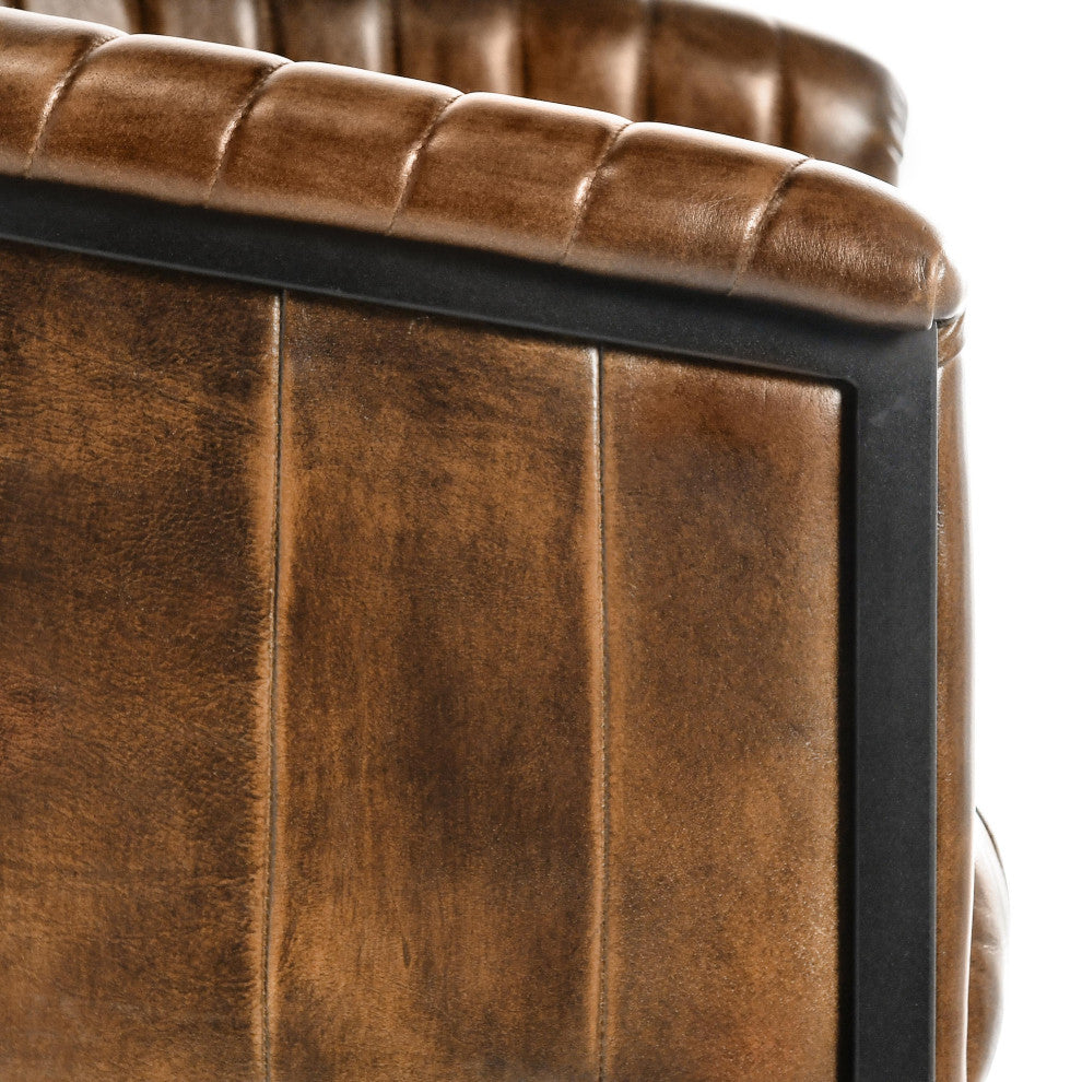 Seville Top Grain Leather Bar and Counter Stool, Counter Stool