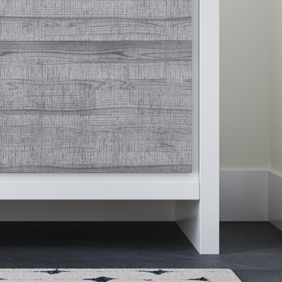 Esconde Bath Vanity, Ash Gray, 60", Double Sink, Freestanding