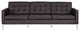 Modway Loft Leather Sofa, Brown