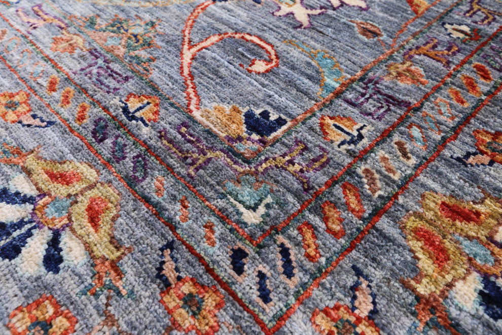 5' 9" X 7' 9" Persian Tabriz Hand Knotted Wool Rug Q9850