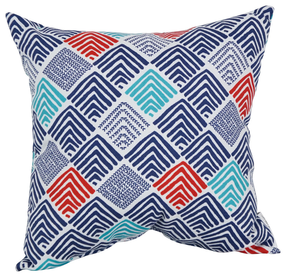 17" Square Polyester Outdoor Throw Pillows, Set of 4, Belk Nautical