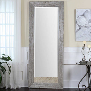 Uttermost 14474 Amadeus 34" W x 82" H Rectangular Framed Bathroom - Silver