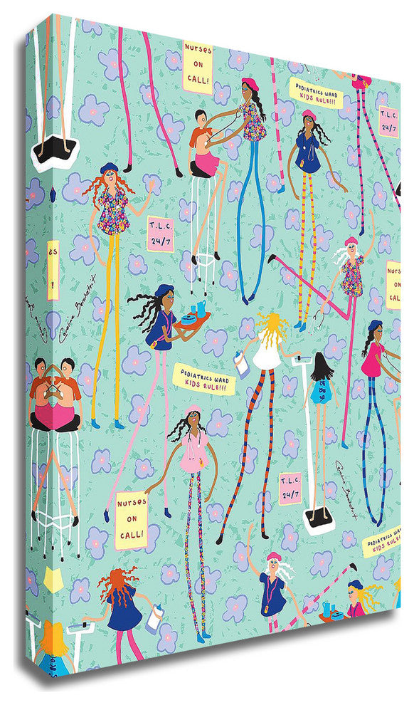 Nurse Girls by Caroline BenchÃ©trit, Print on Canvas, 24"x30"
