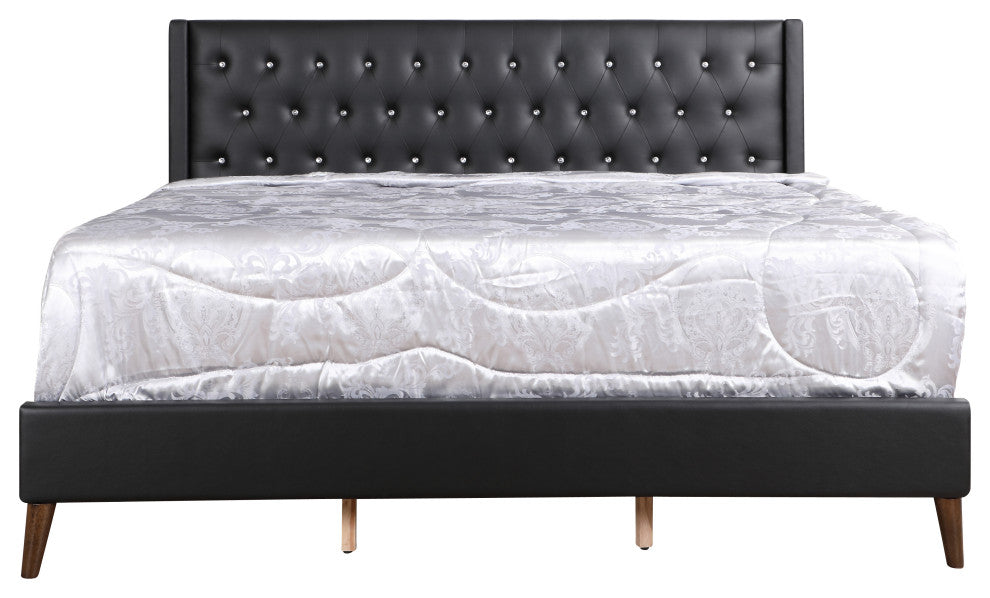 Bergen King Bed, Black