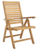 7-Piece Teak Dining Set, 94" Extension Rectangle Table, 6 Ashley Arm Chairs