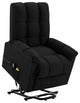 vidaXL Power Lift Recliner Electric Lift Chair for Home Theater Black Fabric