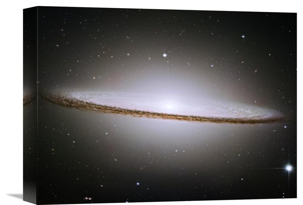 "M104 - The Sombrero Galaxy -  Visible Light" Canvas Giclee by NASA, 16"x12"