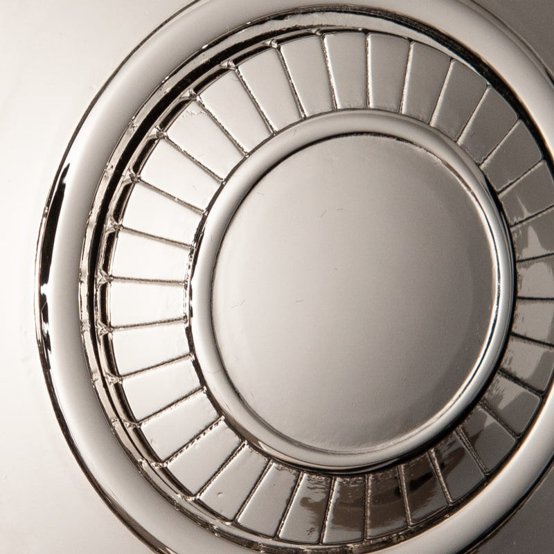 Derby Linear 4-Light LED Pendant, Polished Nickel, Black Leather, Black