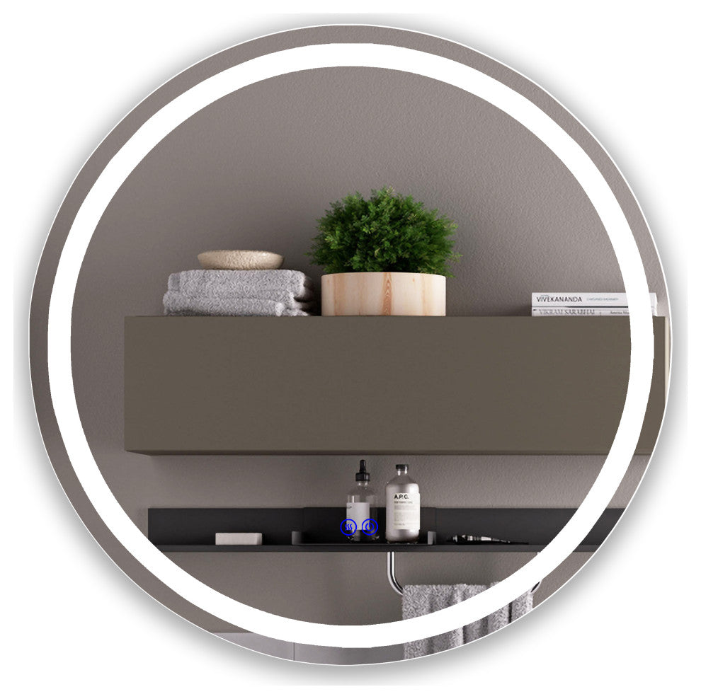 CHLOE Lighting LUMINOSITY Round TouchScreen LED Mirror