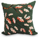 Wild Oak Branch Dark Green Floral Print Outdoor Decorative Throw Pillow, 20"