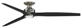 Fanimation Spitfire DC-KIT-72-LK-F Spitfire DC 72" 3 Blade Indoor - Brushed