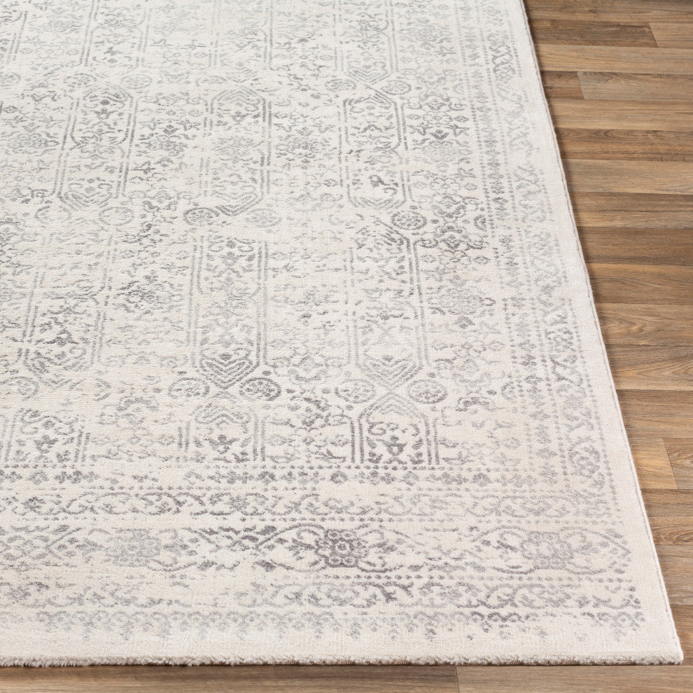 Surya Roma ROM-2308 9'x12'3" Rug, Light Gray/Cream/Camel