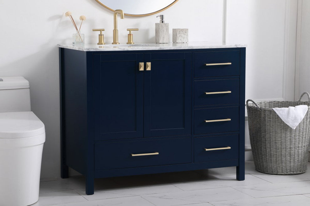 Elegant VF18942BL 42"Single Bathroom Vanity, Blue