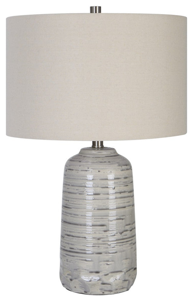 Uttermost Cyclone Table Lamp 30069-1, Ivory