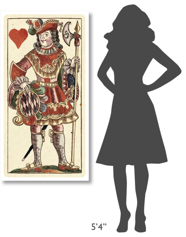 "Knave of Hearts (Bauern Hochzeit Deck)" Paper Art, 26"x50"