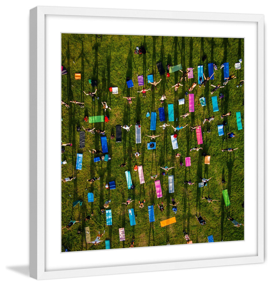 "Stretched Arms" Framed Print by Karolis Janulis