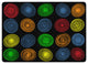 Flagship Carpets FA1843-44FS Circles Black And Multi