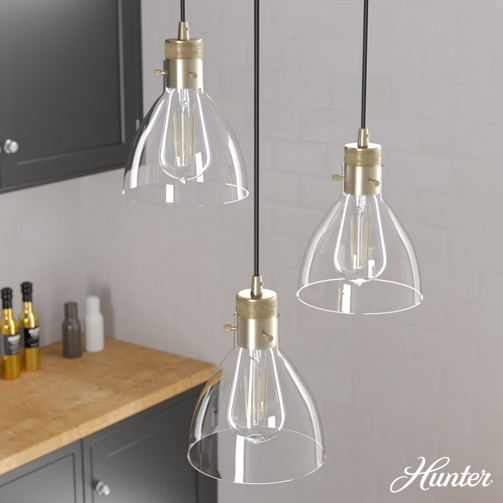 Van Nuys Alturas Gold 3 Light Cluster Ceiling Light Fixture