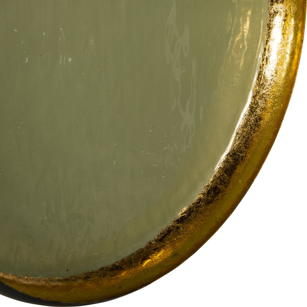 Iron, 20", Circle Wall Deco, Green