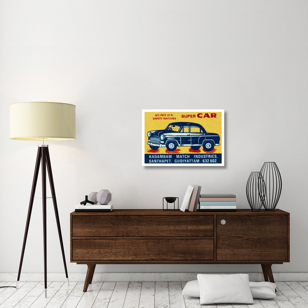 "Super Car Matches" Digital Paper Print by Phillumenart, 32"x22"