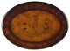 Whitley Oval Side Table, Dark Brown