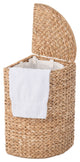 Pie Shaped Sea Grass Hamper WithLiner, Natural