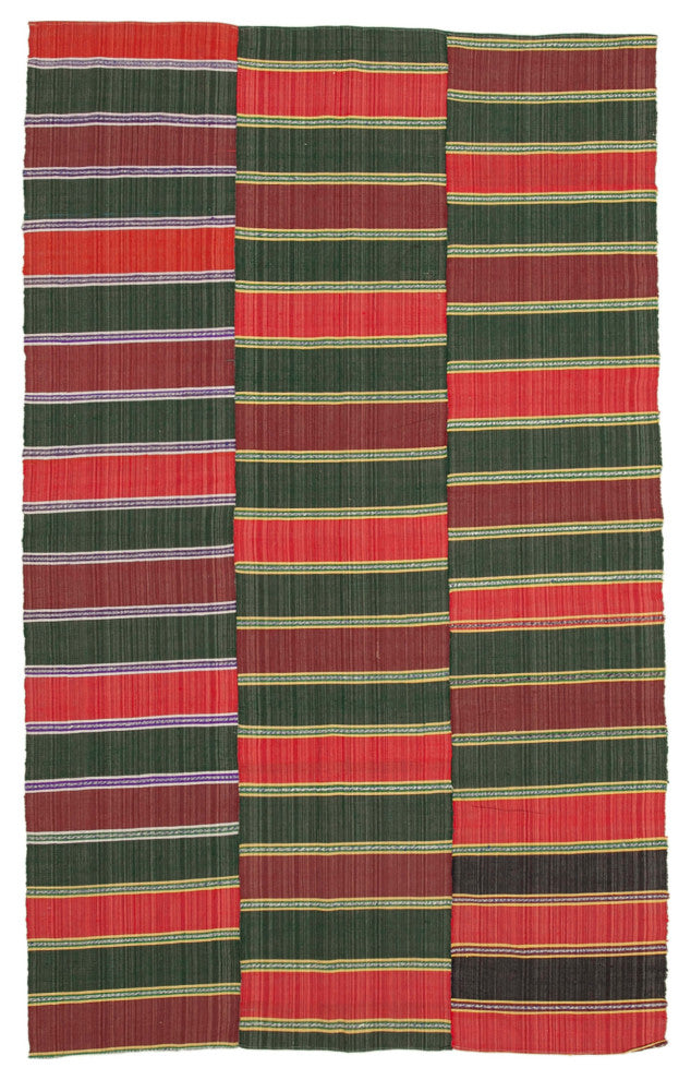 Rug N Carpet - Hand-knotted Turkish 5' 8'' x 9' 2'' Contemporary Wool Kilim Rug