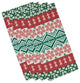 FairIsle, Geometric Print Napkin, Red (Set of 4), 19 x 19"