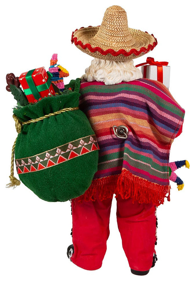 Kurt Adler 11" Fabriche Musical Mexican Santa