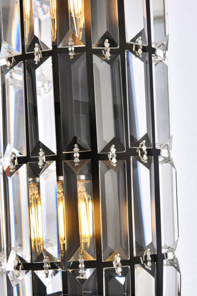 Myron 8" Black Wall Sconce
