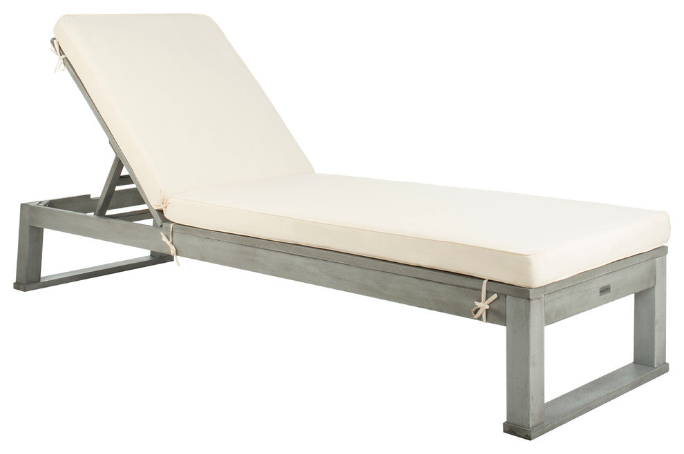Safavieh Solano Sunlounger, Gray/White