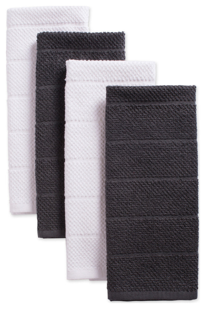 Assorted Mineral Basic Chef Terry Dishtowel, Set of 4