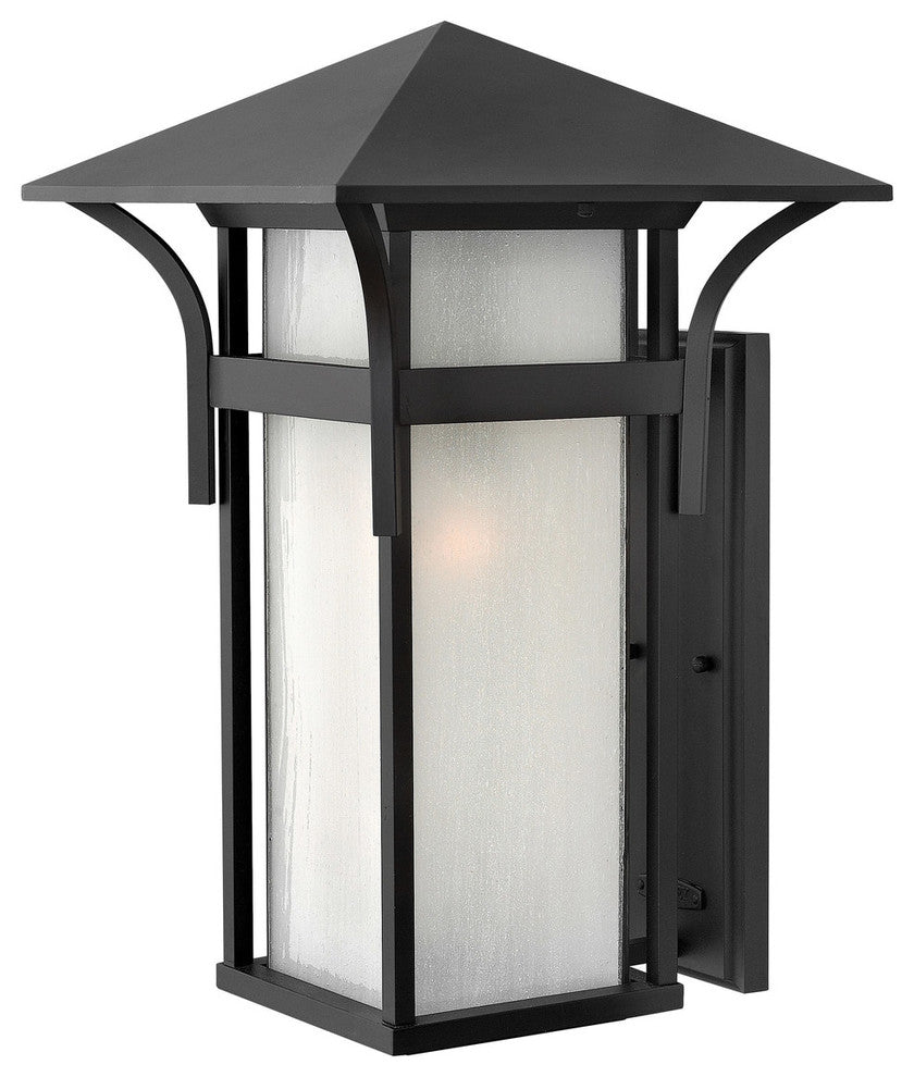 Harbor Extra Large Outdoor Wall Sconce, Satin Black