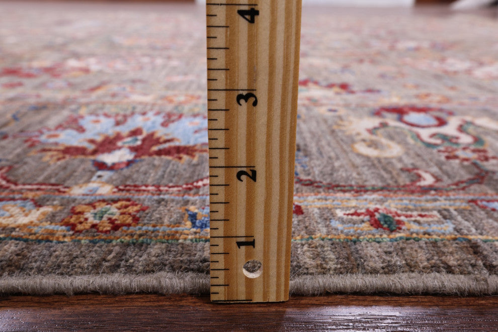 6' 11" X 9' 9" Persian Tabriz Handmade Wool Rug Q7685