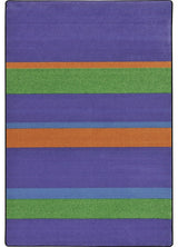 Kid Essentials Rug, Straight and Narrow, Violet, 7'8"x10'9"