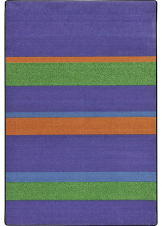 Kid Essentials Rug, Straight and Narrow, Violet, 7'8"x10'9"