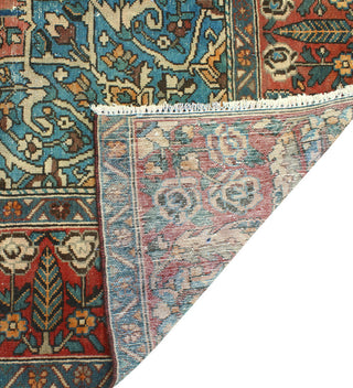 Fine Vintage Bakhtiari Qudoos Rust/Black Rug, 9'8 x 11'10