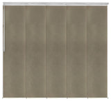 Alabaster 5-Panel Track Extendable Vertical Blinds 58-110"W