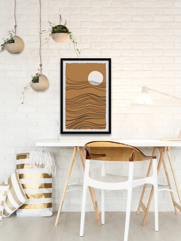 "Ridge Formation" Framed Painting Print, 12x18