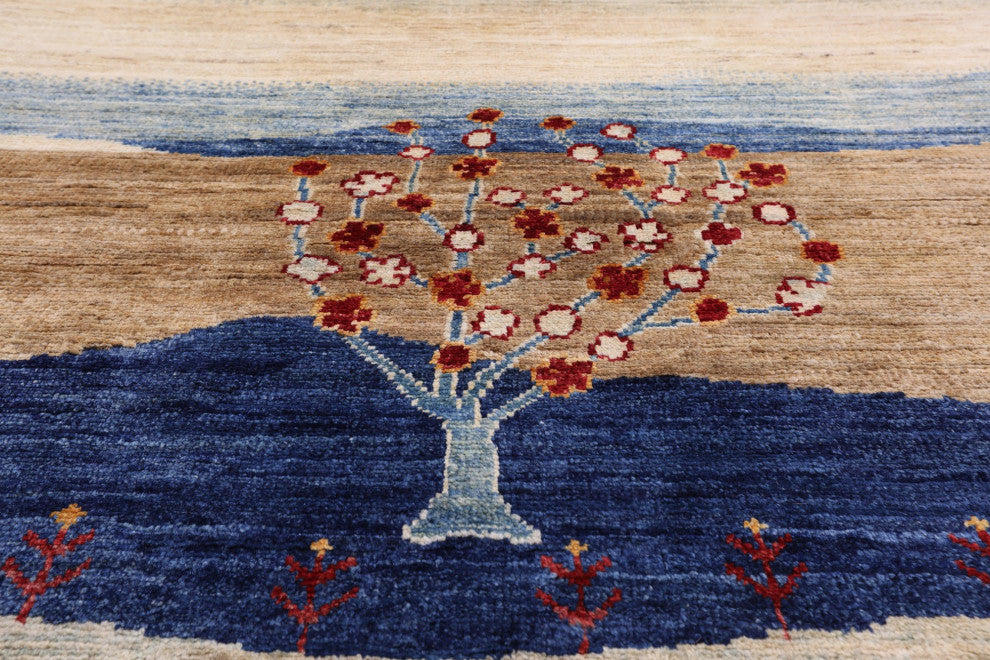 Persian Gabbeh Tribal Handmade Rug 8' 1" X 9' 8" Q8168