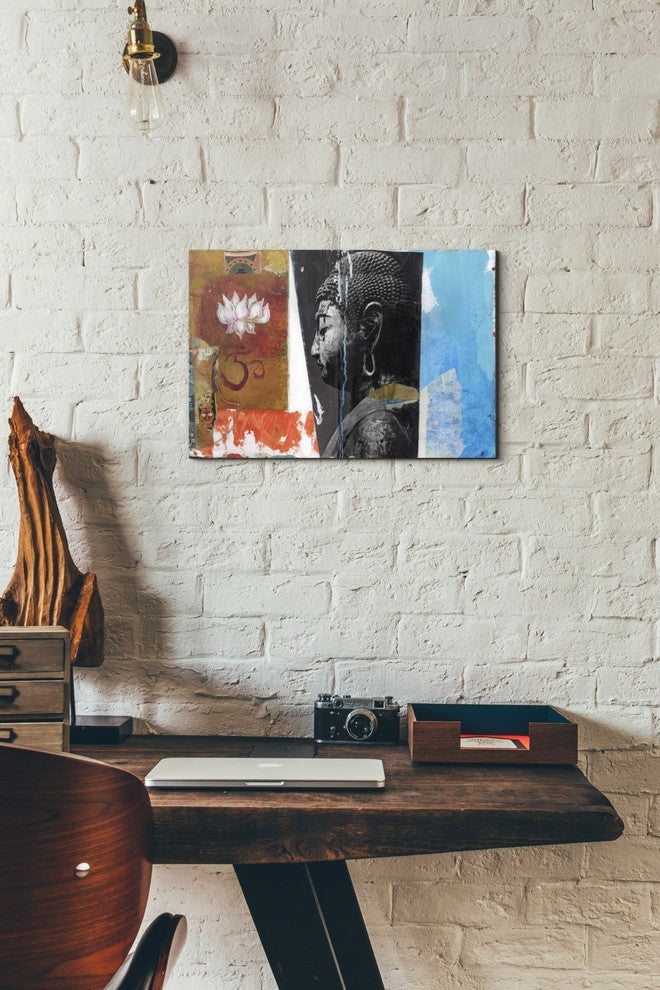Epic Graffiti "Angel Buddha" Giclee Canvas Wall Art, 12" x 18"