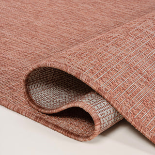 Alda Modern Minimalist Mingled Solid Indoor/Outdoor Area Rug