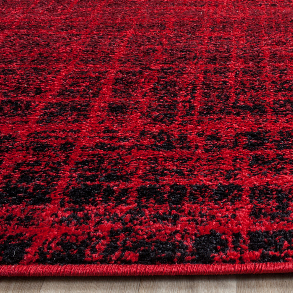 Safavieh Adirondack Collection, ADR116 Rug, Red/Black, 5'1"x7'6"
