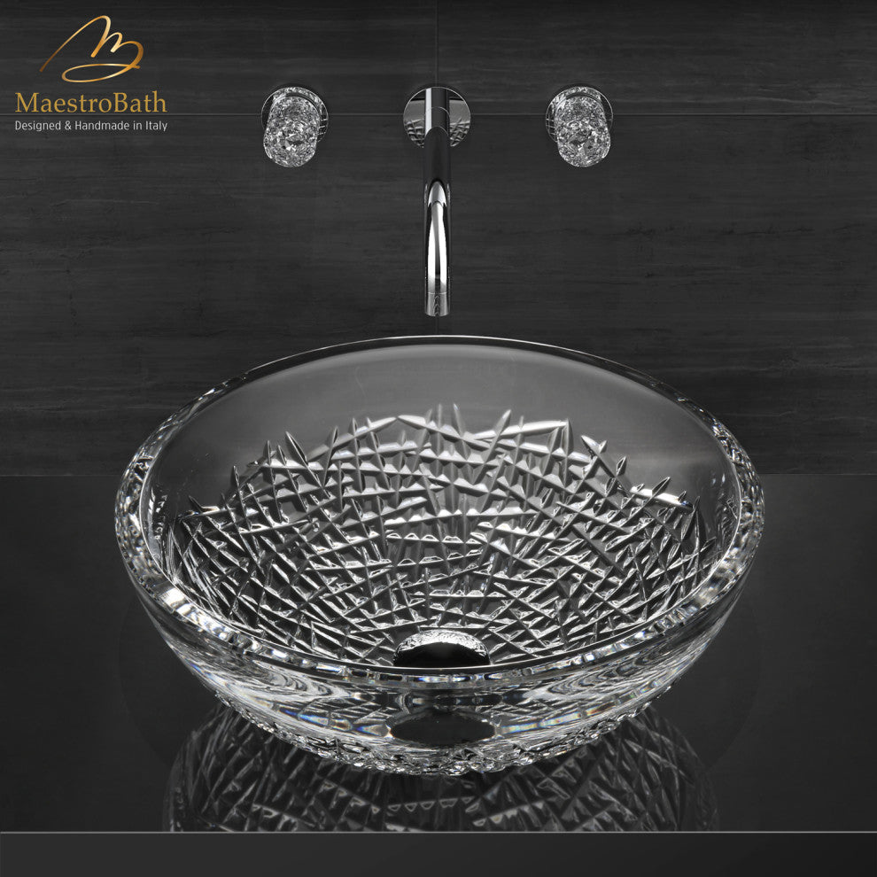 De Medici Luxury Ice Crystal Round Modern Sink